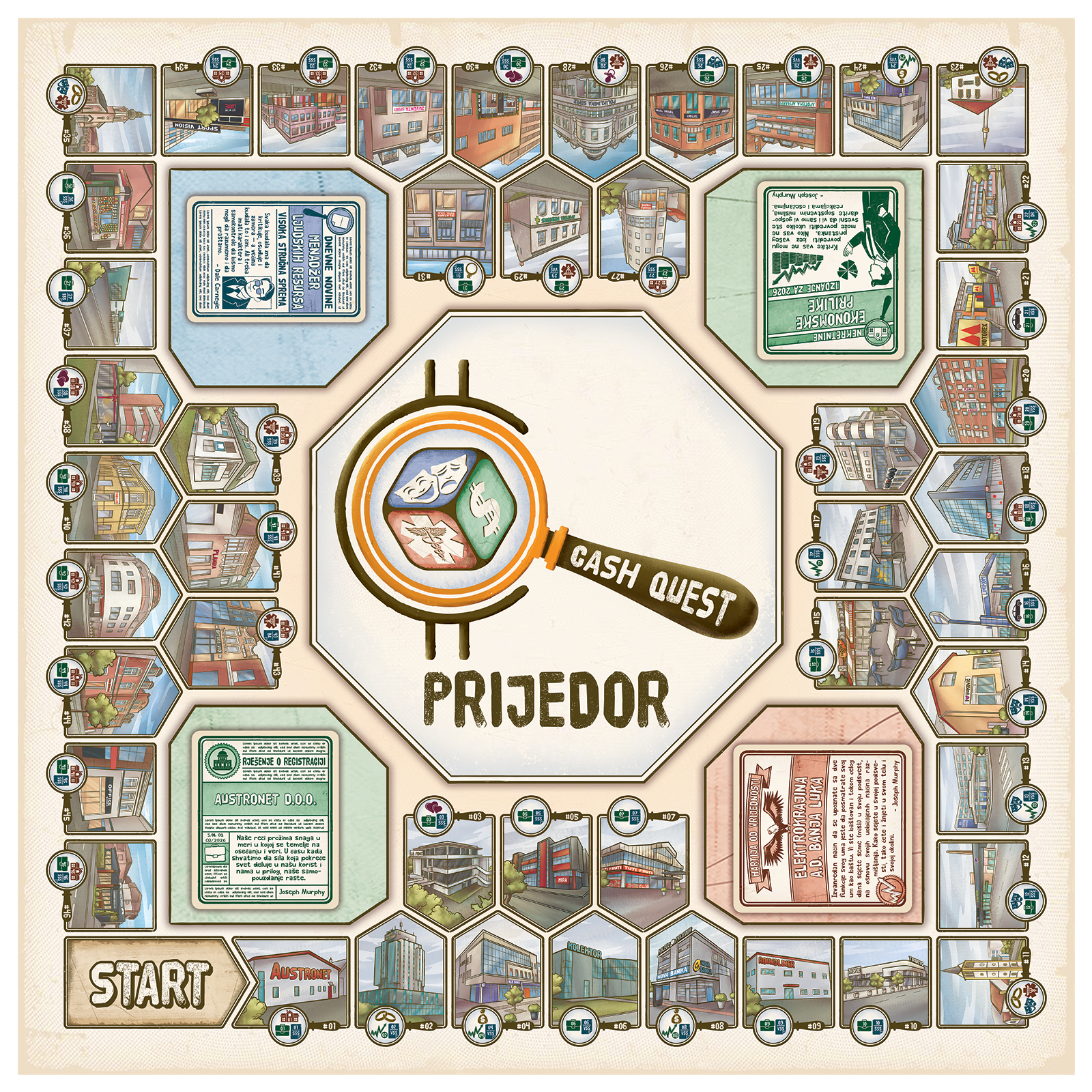 Cash Quest Prijedor board game